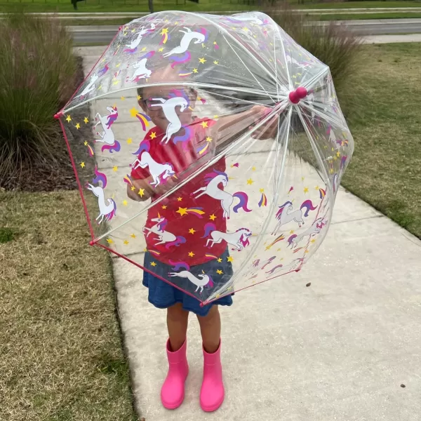 Totes Adults and Kids Clear Bubble Umbrella with Dome Canopy, Lightweight Design, Wind and Rain Protection Umbrella