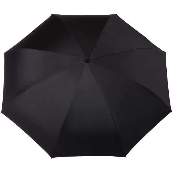 Totes InBrella - Reverse Close Umbrella with Invisible Water Repellent Coating - Auto Close, Inverted, Dripless, and Stormproof for Rainy Weather