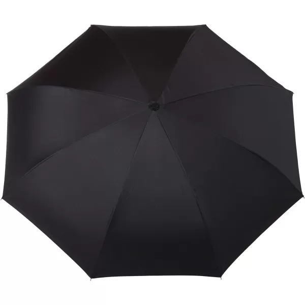 Totes InBrella - Reverse Close Umbrella with Invisible Water Repellent Coating - Auto Close, Inverted, Dripless, and Stormproof for Rainy Weather