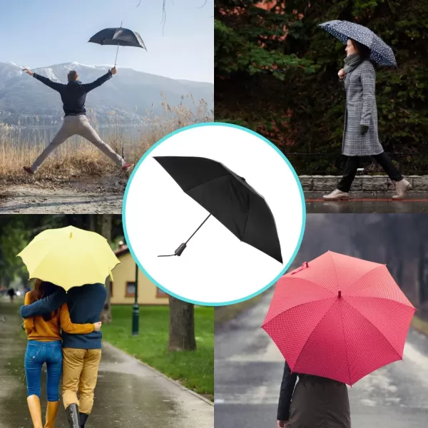 Totes Reverse Close Folding Inbrella with Auto Open Close and Compact, Windproof Design