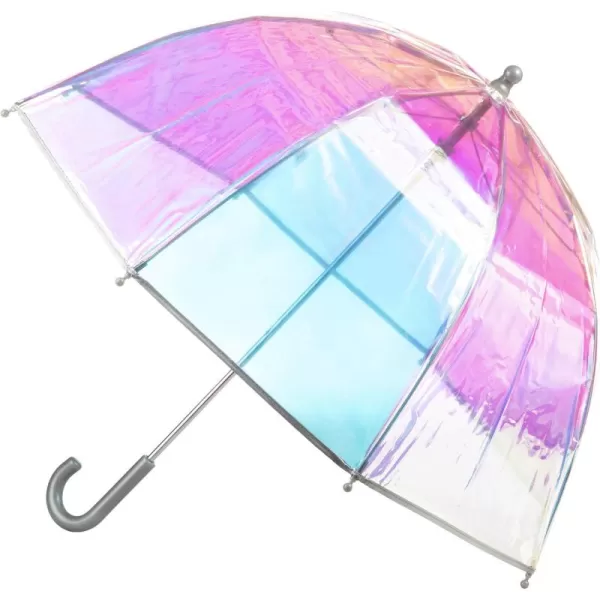 Totes Adults and Kids Clear Bubble Umbrella with Dome Canopy, Lightweight Design, Wind and Rain Protection Umbrella