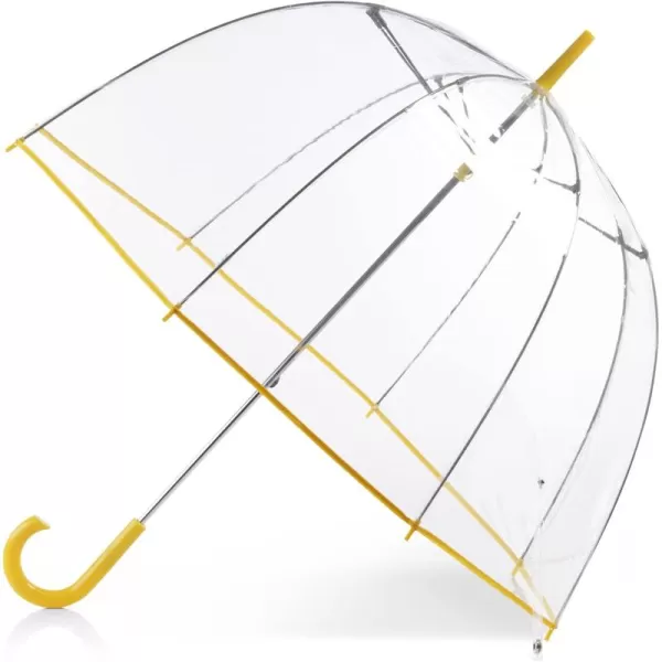 Totes Adults and Kids Clear Bubble Umbrella with Dome Canopy, Lightweight Design, Wind and Rain Protection Umbrella