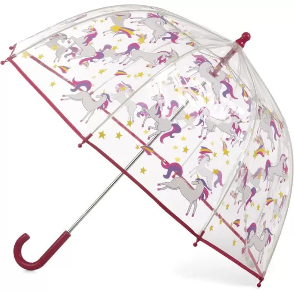 Totes Adults and Kids Clear Bubble Umbrella with Dome Canopy, Lightweight Design, Wind and Rain Protection Umbrella