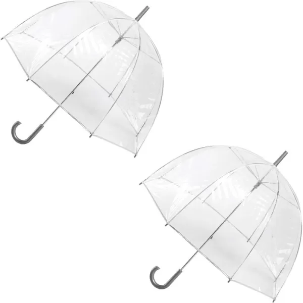 Totes Adults and Kids Clear Bubble Umbrella with Dome Canopy, Lightweight Design, Wind and Rain Protection Umbrella