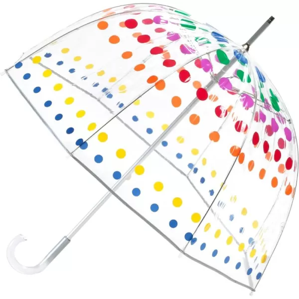 Totes Adults and Kids Clear Bubble Umbrella with Dome Canopy, Lightweight Design, Wind and Rain Protection Umbrella