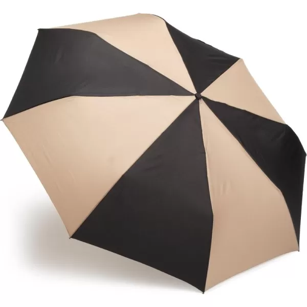 Totes Blue Line Golf Size Auto Open/Close Umbrella, Water Repellent Canopy, Black