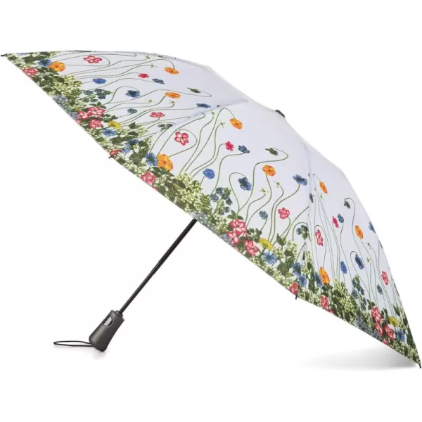 Totes Reverse Close Folding Inbrella with Auto Open Close and Compact, Windproof Design
