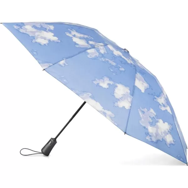 Totes Reverse Close Folding Inbrella with Auto Open Close and Compact, Windproof Design