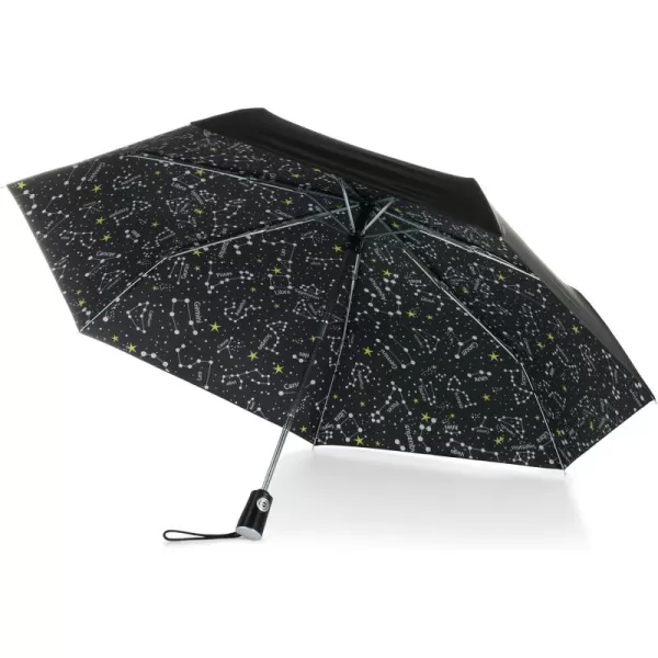 totes Canopy Print Auto Open Close Umbrella, Raindrops