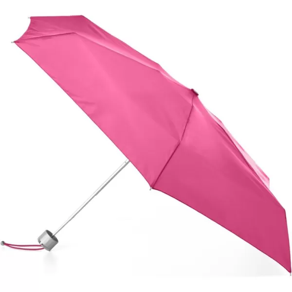 totes Compact Water-Resistant Travel Foldable Umbrella, One Size, Black