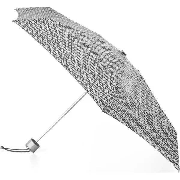 totes Compact Water-Resistant Travel Foldable Umbrella, One Size, Black