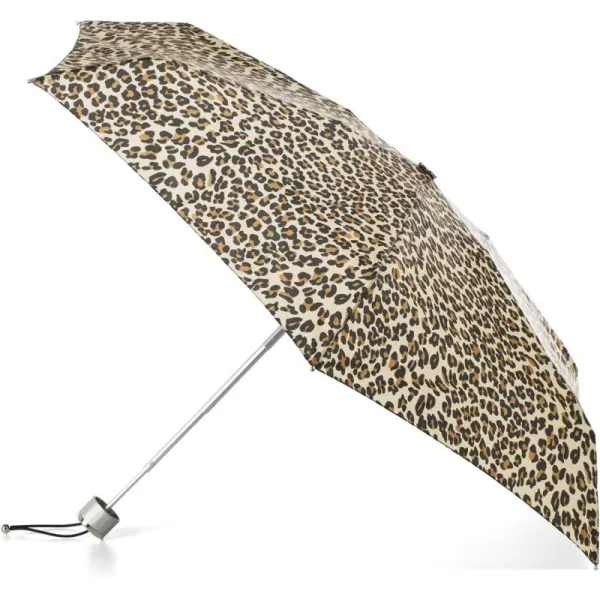 totes Compact Water-Resistant Travel Foldable Umbrella, One Size, Black