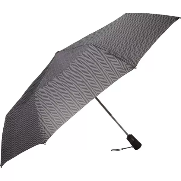 totes Portable Umbrella for Travel – Compact for Car, Backpack and Purse – Windproof, Strong, UV Sun Protection, Water-Repellant, Foldable On-the-Go Umbrella with One Touch Open/Close