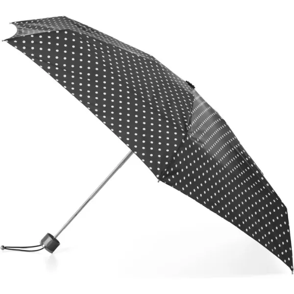 totes Titan Manual Open Windproof &amp; Water-Resistant Compact Foldable Travel Umbrella