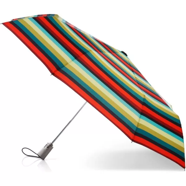 totes Titan Portable Travel Umbrella – Windproof, Waterproof, Strong, Compact Umbrella – Perfect for the Car, Backpack, and On-the-Go