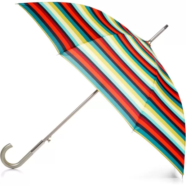 totes Unisex Auto Open J-Handle Stick ECO Umbrella
