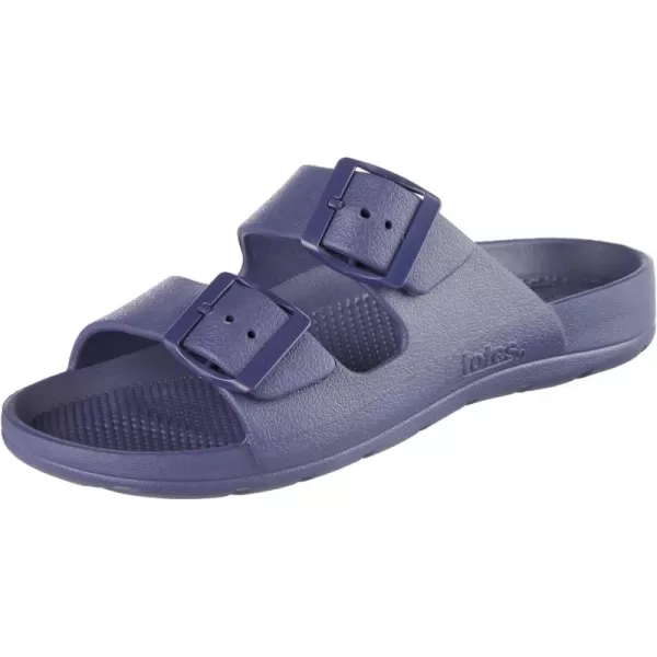 totes Women's Everywear Adjustable Double Buckle Slide Sandal