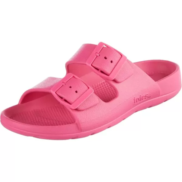 totes Women's Everywear Adjustable Double Buckle Slide Sandal
