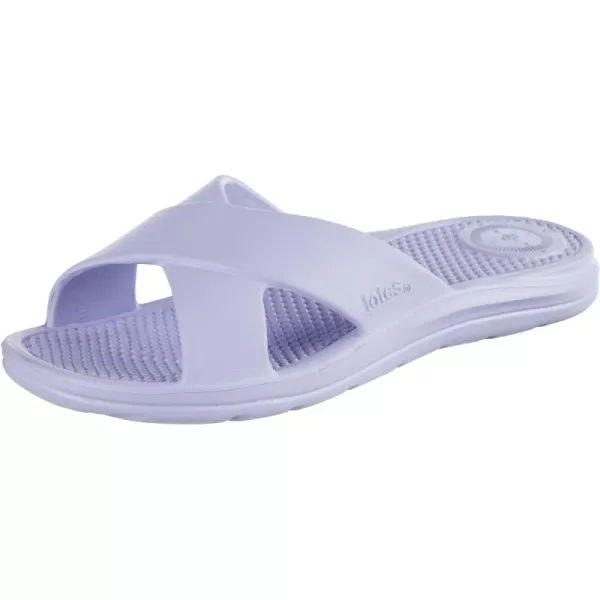 totes Women's Everywear Cross Slide Sandal