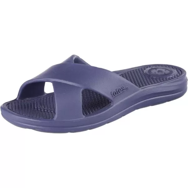 totes Women's Everywear Cross Slide Sandal