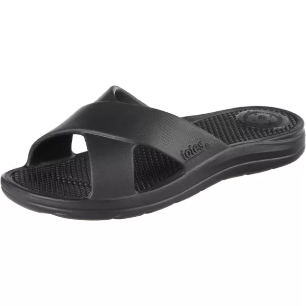 totes Women's Everywear Cross Slide Sandal