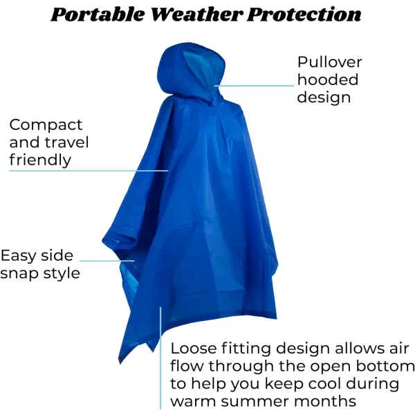 totes Adult's and Kid's Rain Poncho