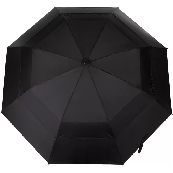 totes Automatic Open Extra Large Vented Canopy Golf Stick Umbrella, Black