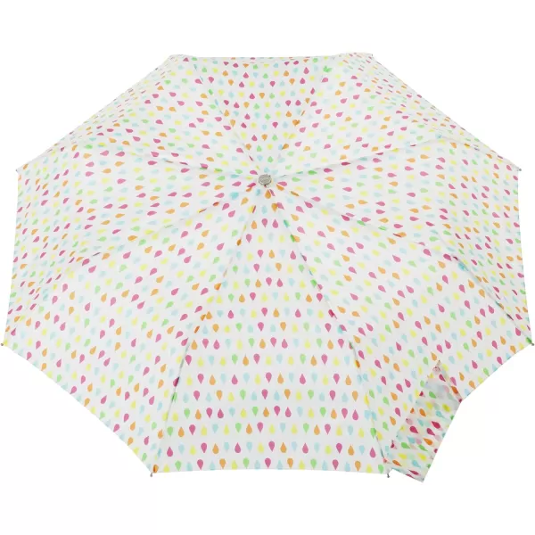 totes Automatic Open Water-Resistant Travel Foldable Umbrella, Black
