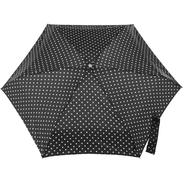 totes Compact Water-Resistant Travel Foldable Umbrella, One Size, Black