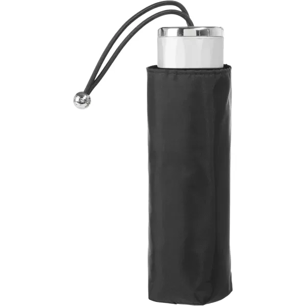 totes Compact Water-Resistant Travel Foldable Umbrella, One Size, Black
