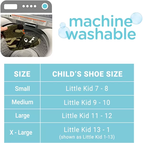 totes Girls Boys Kids Warm Soft Lightweight Washable Toddler Child Boot Slipper with Cute Animal design, Non-Slip Rubber Sole