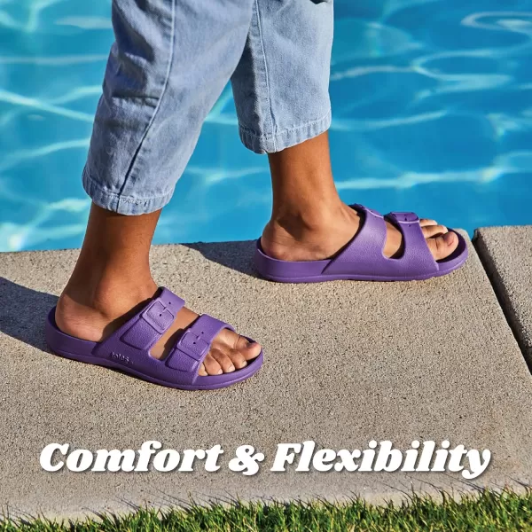 totes Kids Everywear Molded Double Buckle Slide Sandal