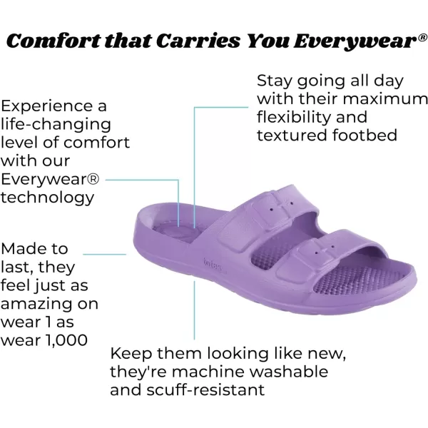totes Kids Everywear Molded Double Buckle Slide Sandal
