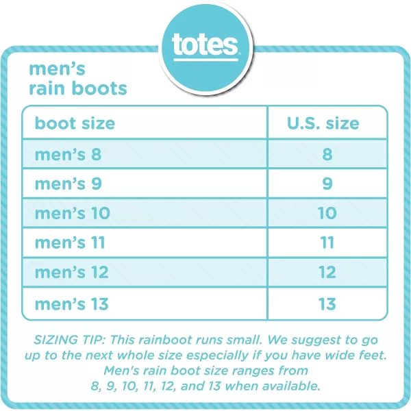 totes Men's Everywear Chelsea Rain Boots Ankle