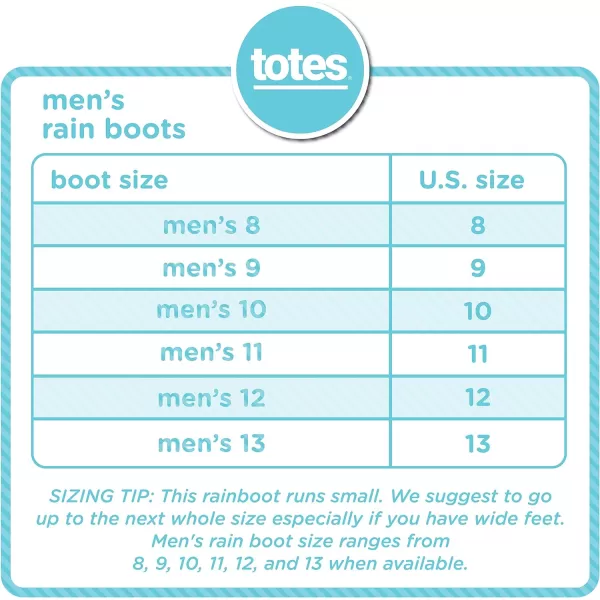 totes Men's Everywear Chelsea Rain Boots Ankle