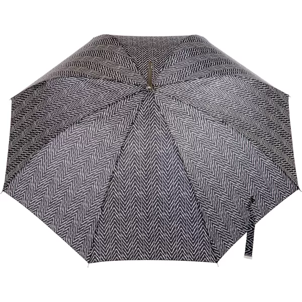 totes Unisex Auto Open J-Handle Stick ECO Umbrella