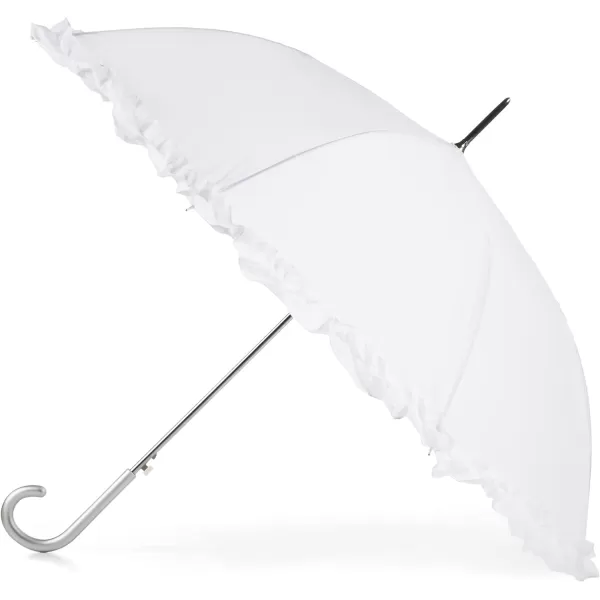 totes Women's Auto Open Ruffle Stick Umbrella 2 pack