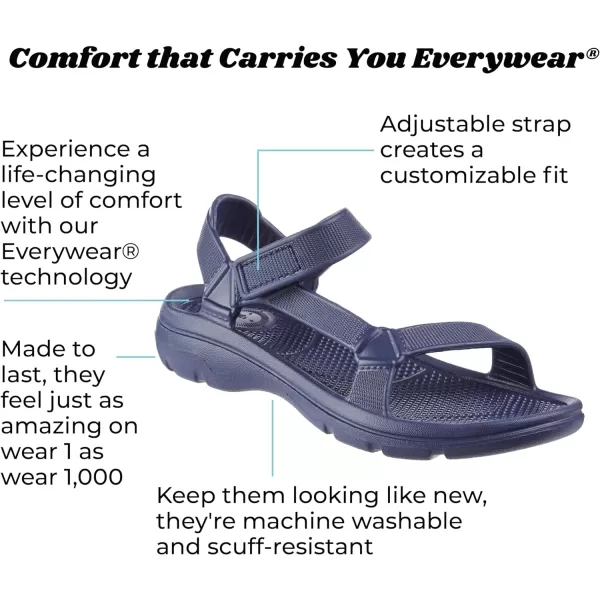 totes Women's Everywear Adjustable Riley Sport Sandal