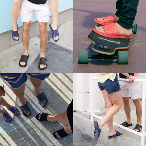 totes Women's Everywear Ara Slide: All-Day comfort in a Lightweight and Springy Sandal, Flexible Waterproof Contoured Footbed, Durable Scuff Resistants, Perfect for the Beach or Pool