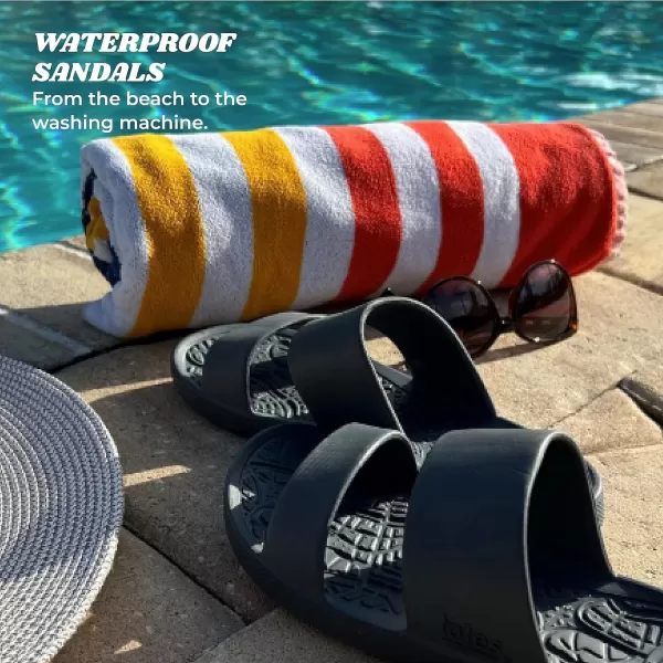 totes Women’s Slides - Everywear Hudson Soft, Waterproof Pool &amp; Beach Sandals