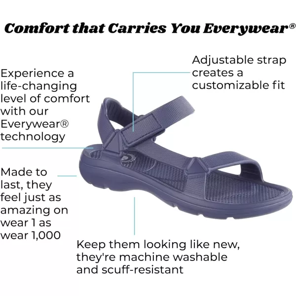 totes Men's Everywear Adjustable Riley Sport Sandal