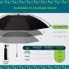 imagetotes Reverse Close Folding Inbrella with Auto Open Close and Compact Windproof Design BlackBLACK