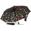 imagetotes Reverse Close Folding Inbrella with Auto Open Close and Compact Windproof Design BlackBLACK ELECTRIC FLORAL