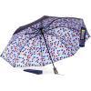 imagetotes Reverse Close Folding Inbrella with Auto Open Close and Compact Windproof Design BlackBLUE LARGE RAINDROPS
