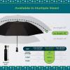 imagetotes Reverse Close Folding Inbrella with Auto Open Close and Compact Windproof Design BlackPainted Leopard