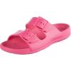 imagetotes Womens Everywear Lightweight Waterproof Adjustable Double Buckle Slide SandalAzalea