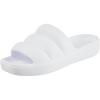 imagetotes Womens Everywear Lightweight Waterproof Puffy Cloud Slide SandalWhite