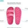 imagetotes Womens Everywear Lightweight Waterproof Adjustable Double Buckle Slide SandalAzalea