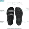 imagetotes Womens Everywear Lightweight Waterproof Adjustable Double Buckle Slide SandalBlack