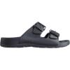imagetotes Womens Everywear Lightweight Waterproof Adjustable Double Buckle Slide SandalBlack